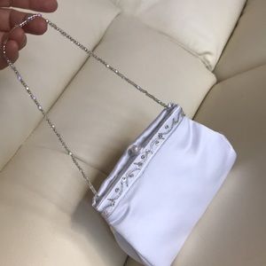 White Satin Wedding Bag/Purse